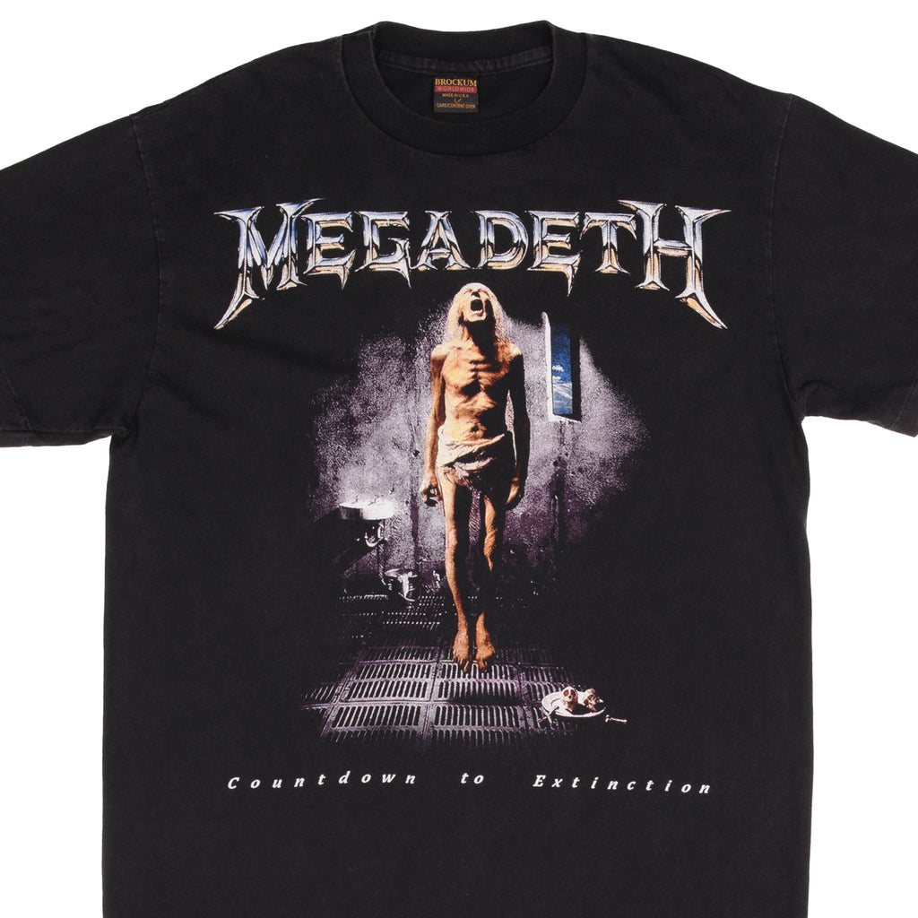 Bootleg Megadeth Countdown To Extinction Tee Shirt Size Large Made In Usa With Single Stitch Sleeves