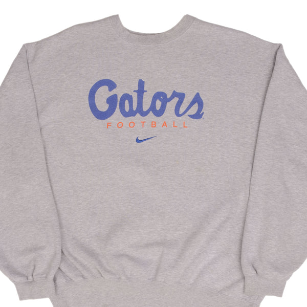 Vintage Nike Center Swoosh Gators Football Sweatshirt 1990S Size XL