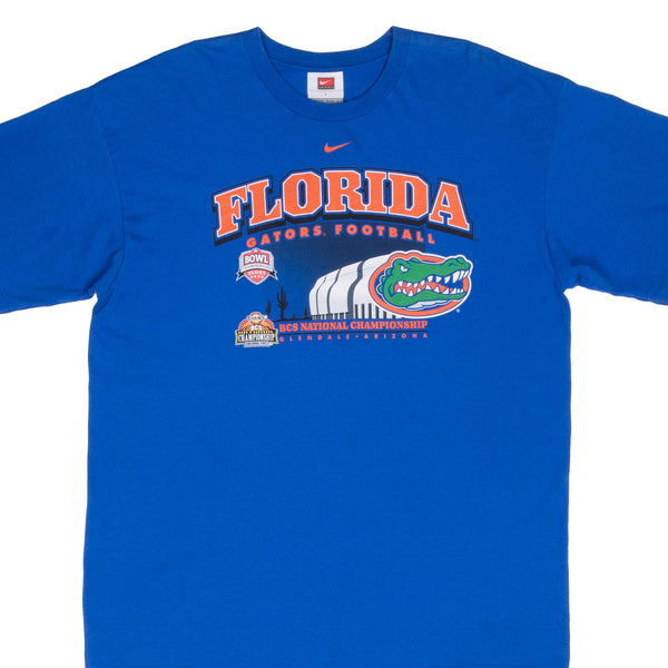 Vintage Nike Ncaa Florida Gators Football Tee Shirt 2007 Size Large