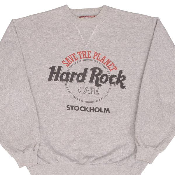 Vintage Hard Rock Cafe London White Sweatshirt 1980S Size Large