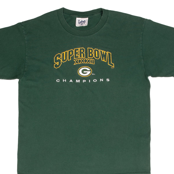 Vintage Nfl Green Bay Packers Super Bowl Champions XXXI 1997 Tee Shirt Size Large Made In USA