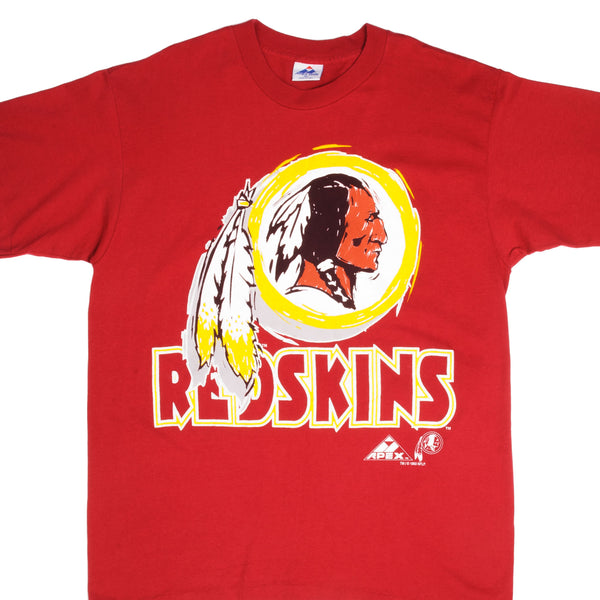 Vintage NFL Washington Redskins Tee Shirt 1994 Size XL Made In USA With Single Stitch Sleeves.