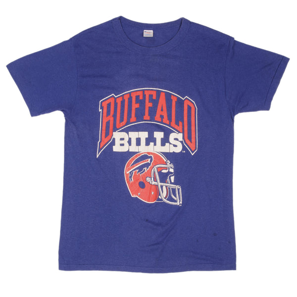 Vintage NFL Buffalo Bills Champion Tee Shirt 1980S Size Medium Made In USA With Single Stitch Sleeves