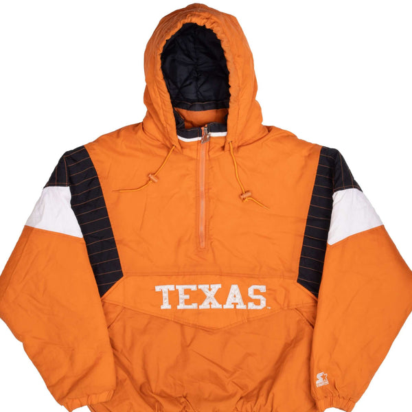 Vintage Ncaa Texas Longhorns 1990S Starter Heavy Pullover Jacket Size XL