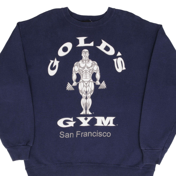 Vintage Gold's Gym San Francisco Sweatshirt 1990S Size Medium Made In Usa