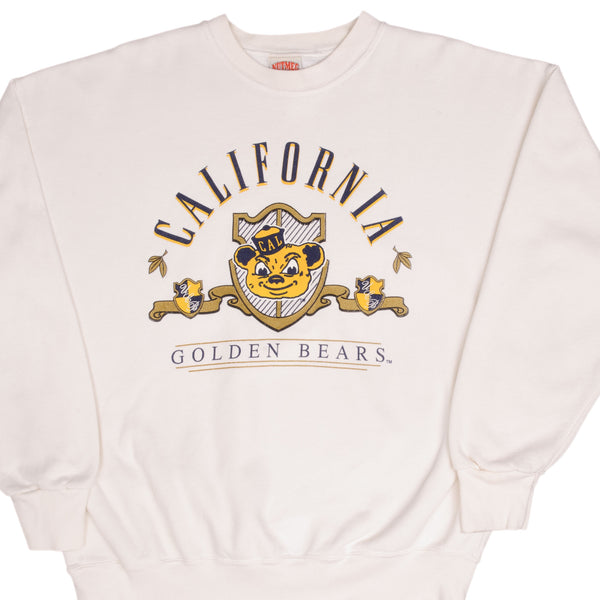 Vintage University Of California Berkeley UCB Golden Bears Sweatshirt 1990S Size XL Made In Usa