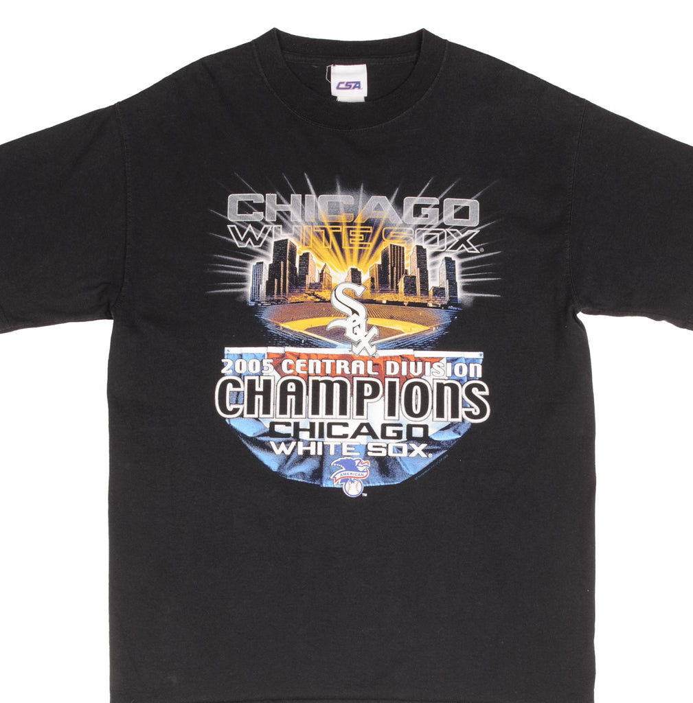 Vintage Mlb Chicago White Sox Central Division Champions 2005 Tee Shirt Size Large