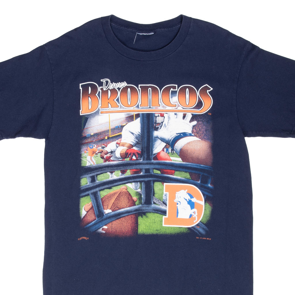 Vintage Nfl Denver Broncos 1995 Tee Shirt Size Large