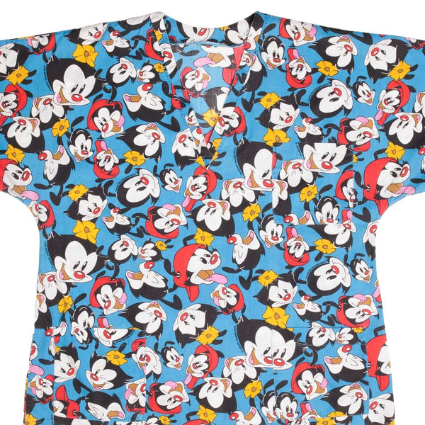 CAMISETA ANIMANIACS VINTAGE WARNER BROS MEDICAL CON CUELLO EN V 1994 TALLA XL