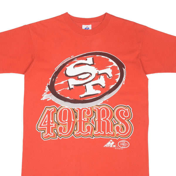 Vintage NFL San Francisco 49ERS 1993 Tee Shirt Size Medium Made In USA With Single Stitch Sleeves