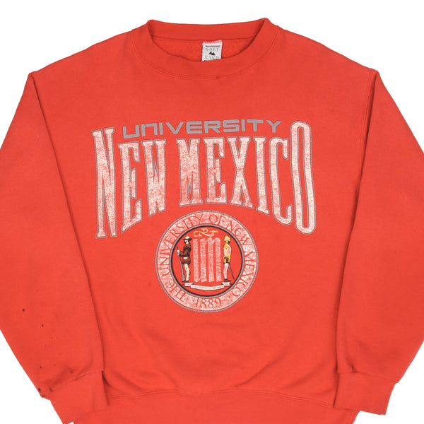 SUDADERA VINTAGE DE LA UNIVERSIDAD DE NUEVO MÉXICO, PRINCIPIOS DE LA DÉCADA DE 1990, TALLA GRANDE, FABRICADA EN EE. UU.