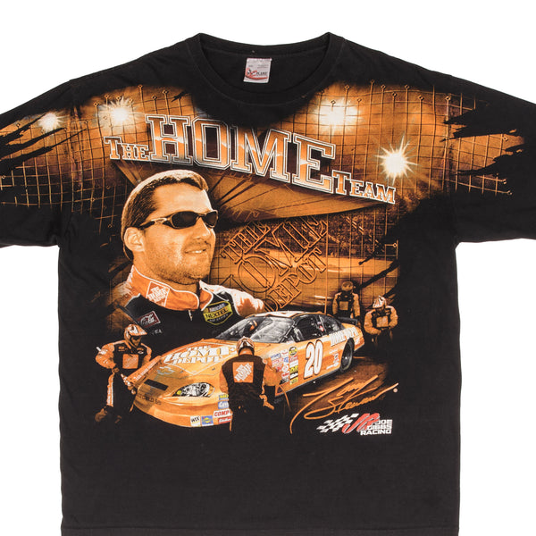 Vintage All Over Print Nascar Tony Stewart Home Depot 2000S Tee Shirt Size 2XL