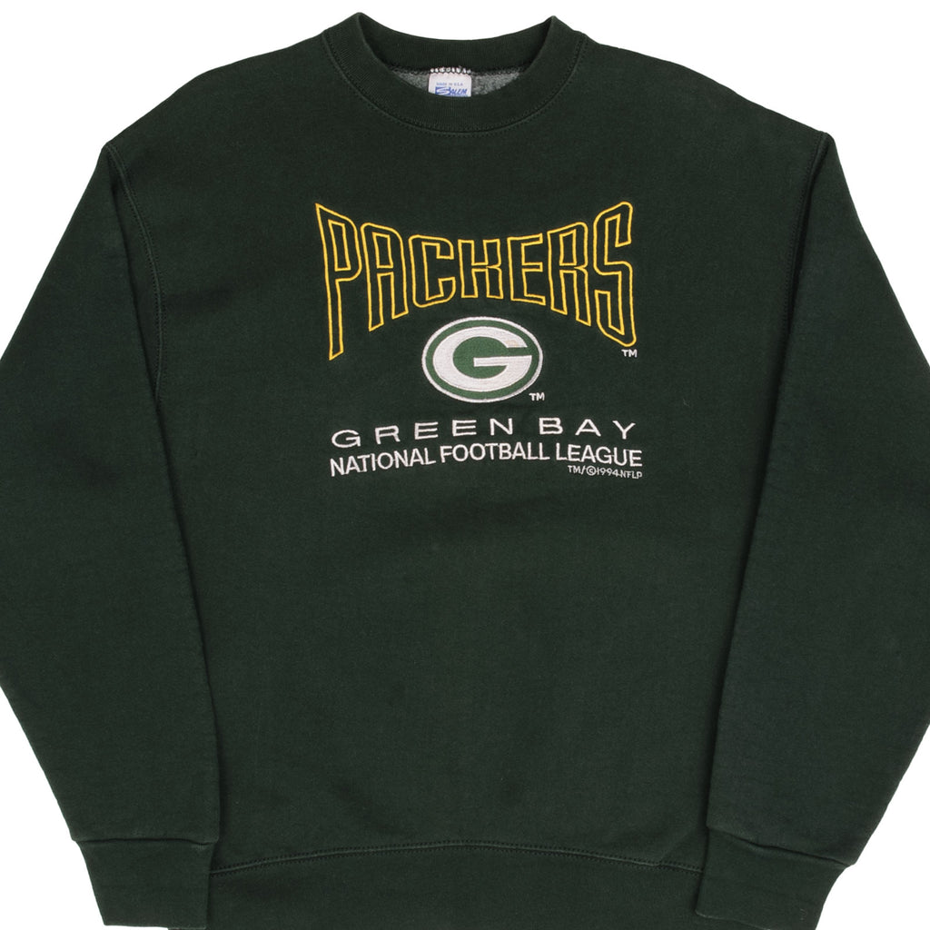 Vintage Nfl Green Bay Packers 1994 Green Sweatshirt Size Large Made In USA