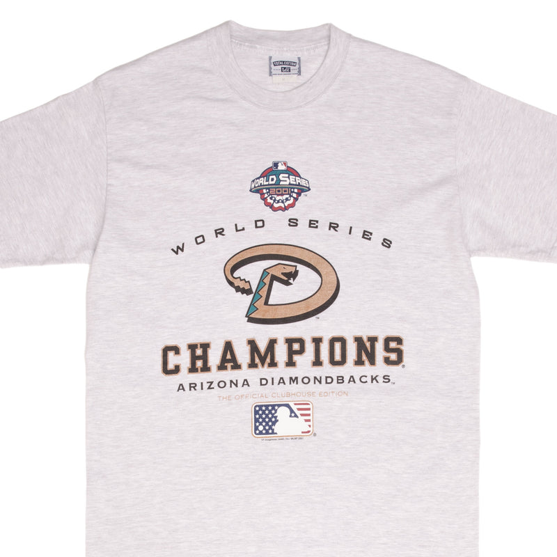 Vintage Mlb Arizona Diamondbacks World Champions 2001 Tee Shirt Size Medium