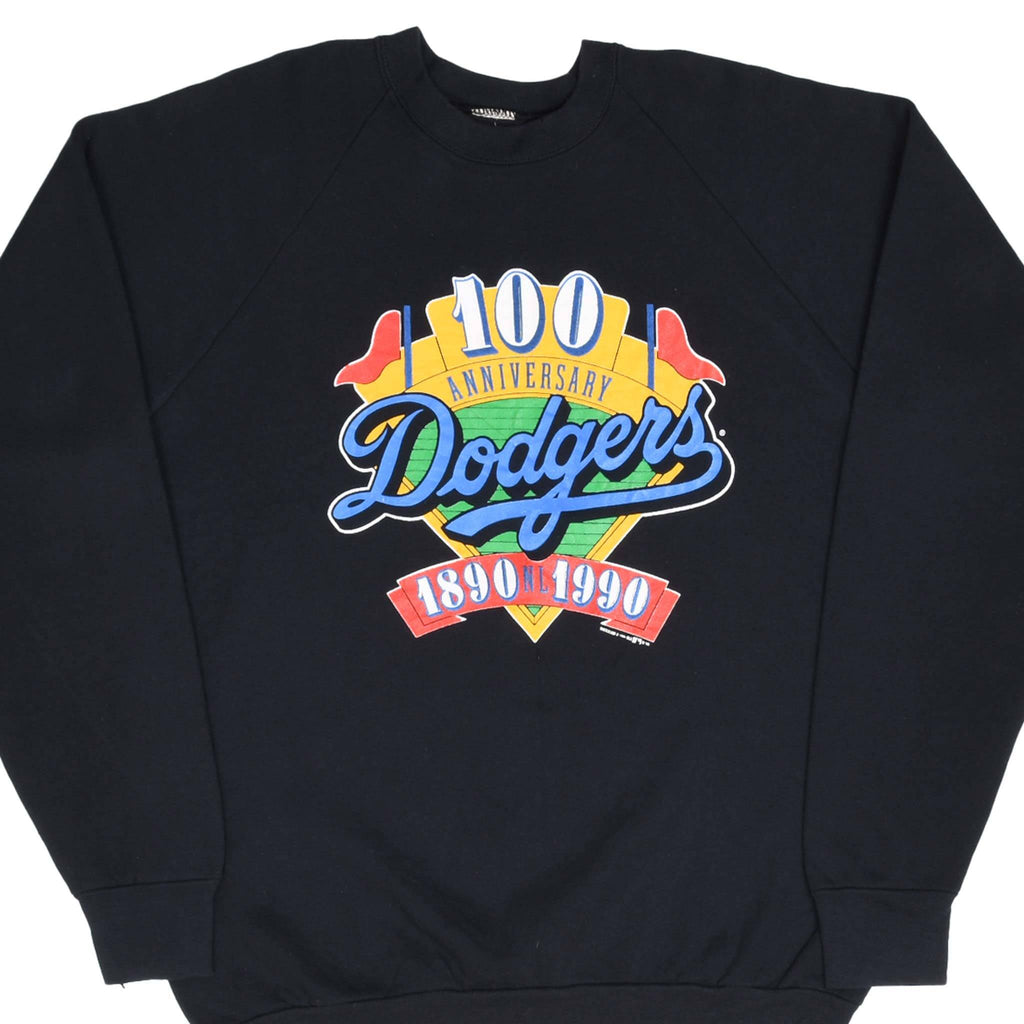 Vintage Mlb Los Angeles Dodgers 100Th Anniversary 1890 1990 Sweatshirt Size XL Made In USA