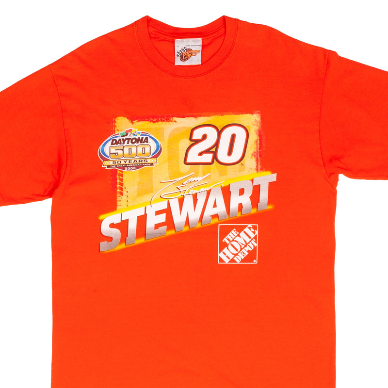 Vintage Nascar Tony Stewart Home Depot 2008 Tee Shirt Size Large