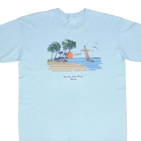 Vintage Panama City Beach Florida 1990S Graphic Tee Shirt Size XL