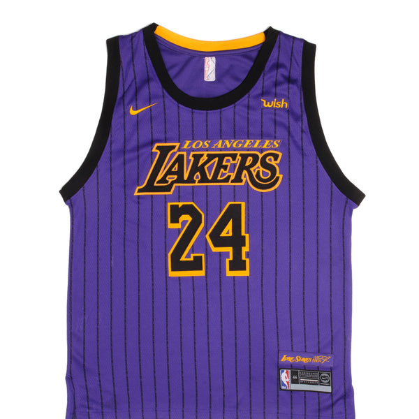 Los Angeles Lakers 24 Kobe Bryant Golden Edition Size 48 Black