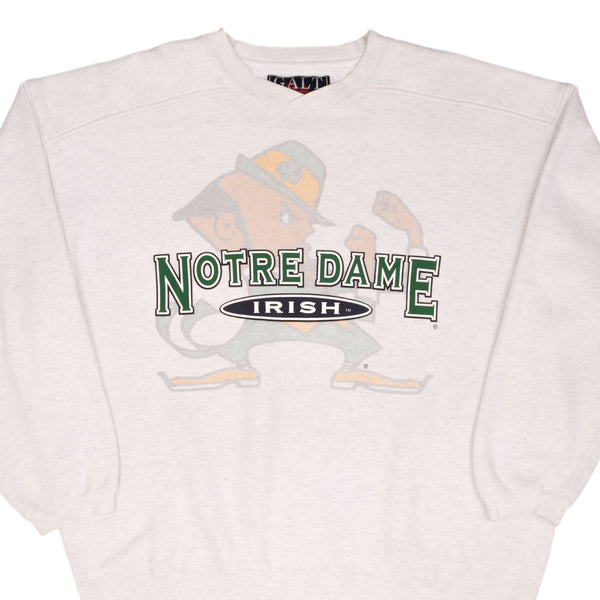 Vintage Ncaa Notre Dame University Fighting Irish Sweatshirt 1990S Size XL