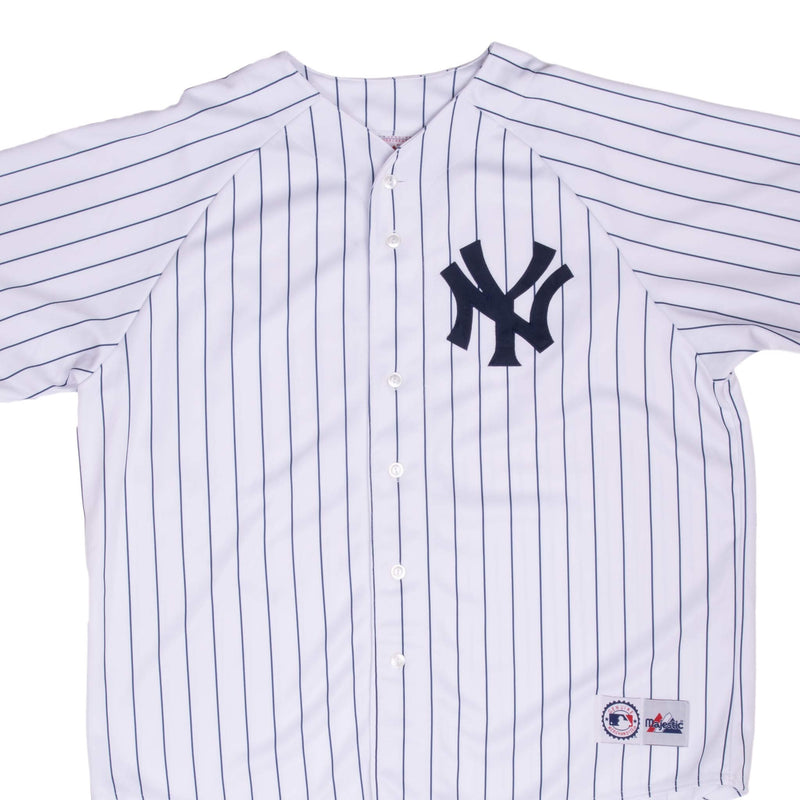 Vintage Mlb New York Yankees Majestic Jersey 2000S Size 2XL