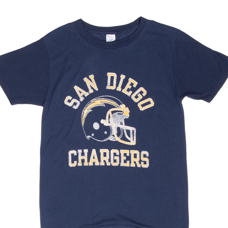 Vintage Nfl San Diego Chargers Champion 1980S Tee Shirt Size Small Made In Usa With Single Stitch Sleeves