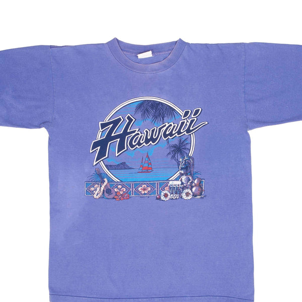 Vintage Hawaii Graphic Tee Shirt 1990S Size Large With Single Stitch Sleeves