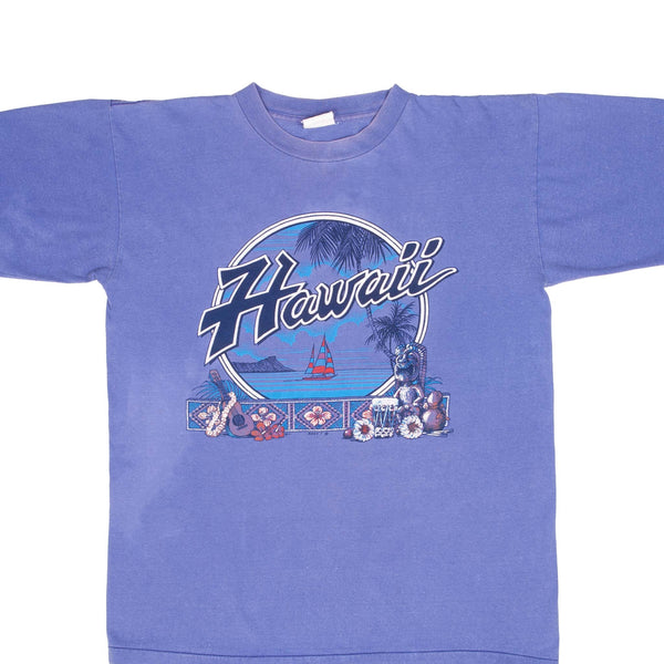 Vintage Hawaii Graphic Tee Shirt 1990S Size Large With Single Stitch Sleeves