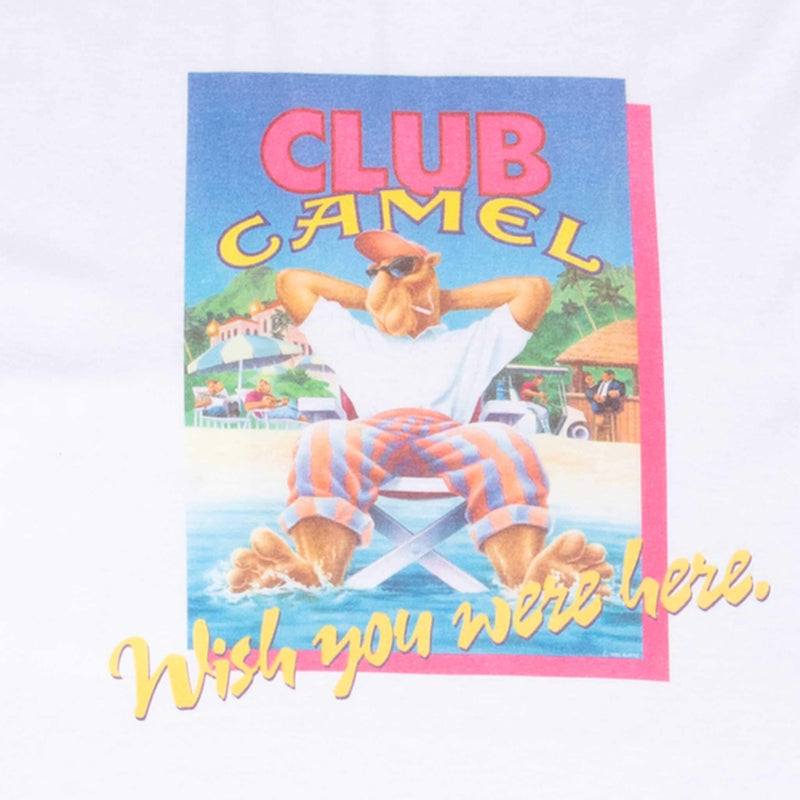 VINTAGE CLUB CAMEL MEMBER POCKET TEE SHIRT 1992 LARGE MADE IN USA