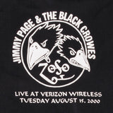 VINTAGE JIMMY PAGE & THE BLACK CROWES 2000 TEE SHIRT SIZE 2XL