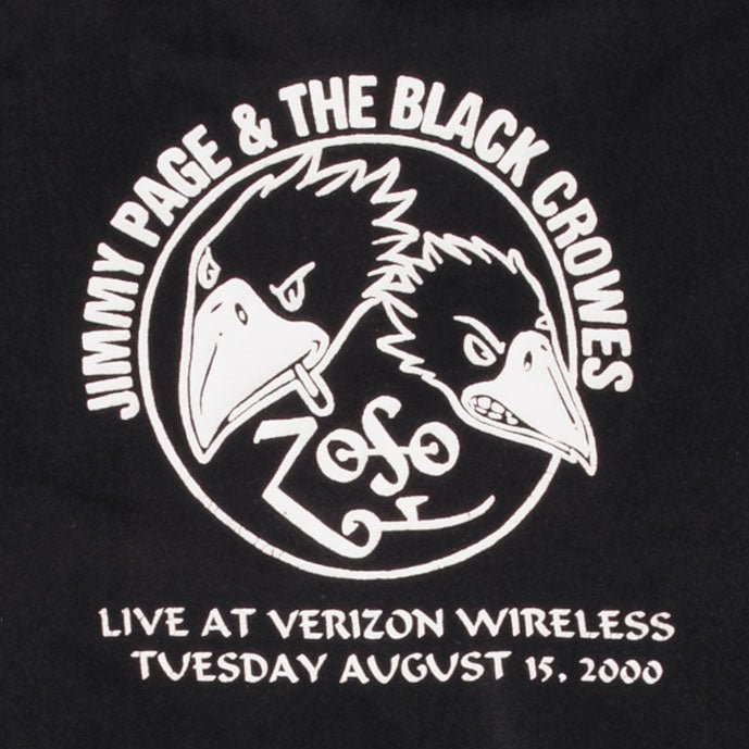 復古 JIMMY PAGE &amp; THE BLACK CROWES 2000 T 卹尺寸 2XL