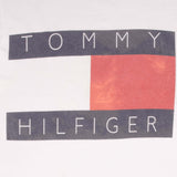 Vintage Tommy Hilfiger Spellout White Tee Shirt 1990S Medium Made In USA