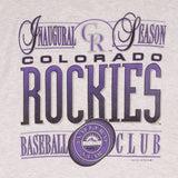 Vintage Mlb Colorado Rockies 1993 Tee Shirt Size XL Made In Usa