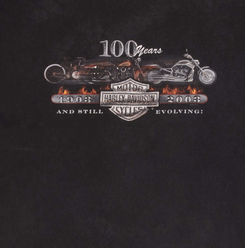 Vintage Harley Davidson 100 Years Anniversary Tee Shirt 2003 3XL Made In Usa