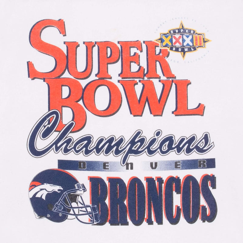Vintage Nfl Denver Broncos Super Bowl Xxxii Champions 1998 Sweatshirt Size XL