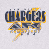 Vintage Nfl San Diego Chargers Afc Champions 1994 Sweatshirt Size Large Made In Usa