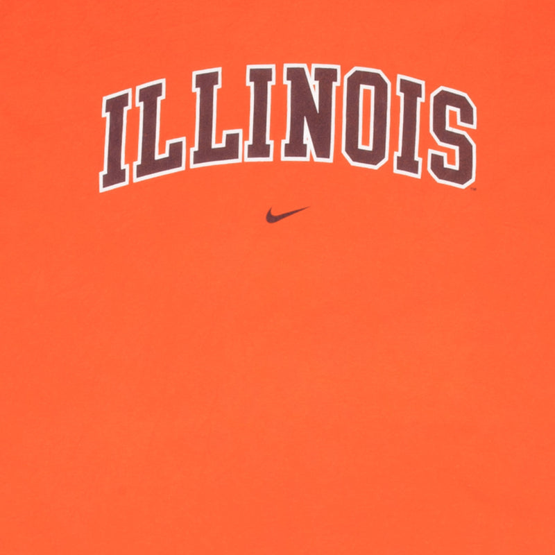 Vintage Nike Ncaa University Of Illinois Illini 2000S Tee Shirt Size 2XL