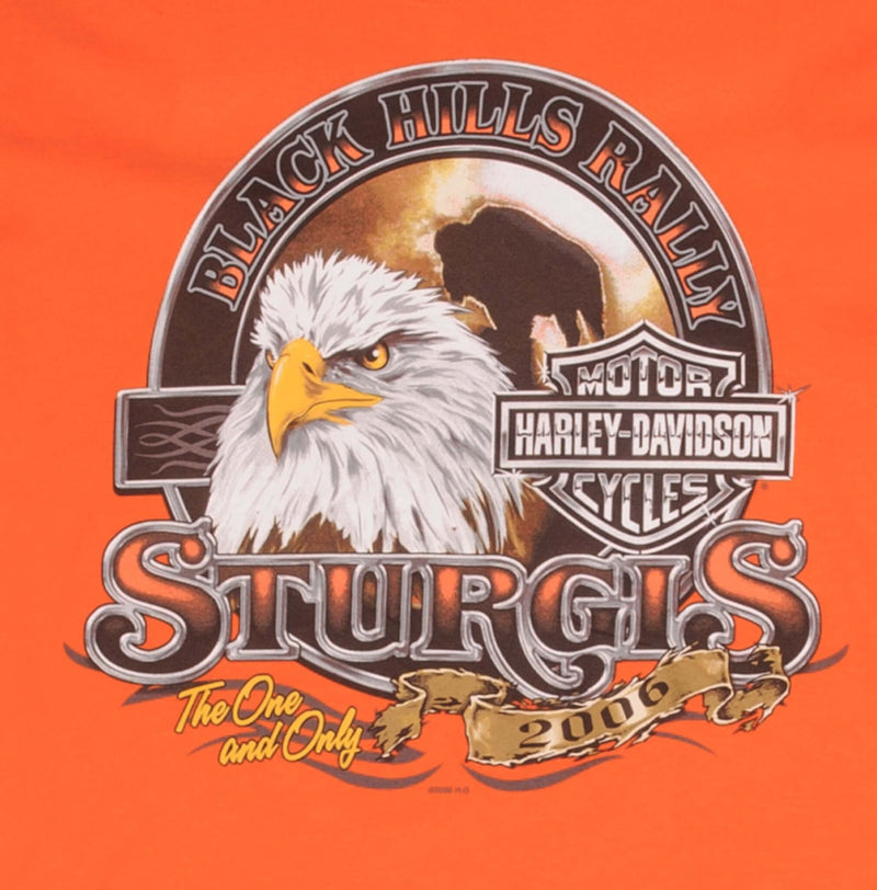 Vintage Harley Davidson Sturgis Black Hill Rally 2006 Tee Shirt Size Small Made In Usa