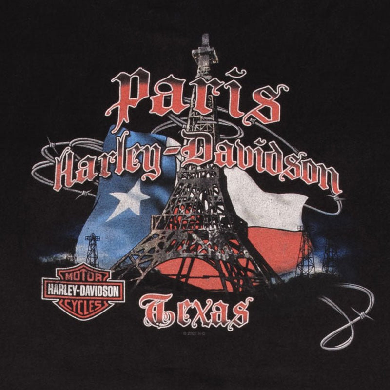 Vintage Harley Davidson Paris Texas 2007 Tee Shirt Size 3XL