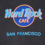 Vintage Hard Rock Cafe San Francisco Black Sweatshirt 1990S Size Medium Made In Usa