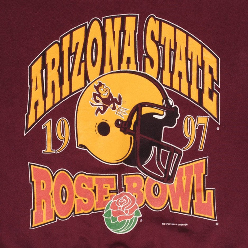 Vintage Ncaa Arizona State Sun Devils At The Rose Bowl 1997 Sweatshirt Size XL Made In Usa