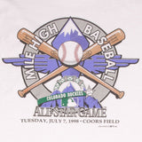 Vintage Mlb Colorado Rockies All Star Game Tee Shirt 1998 Size Medium