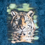 Vintage Animal Print Tiger 2000S Tie Dye Tee Shirt Size XL