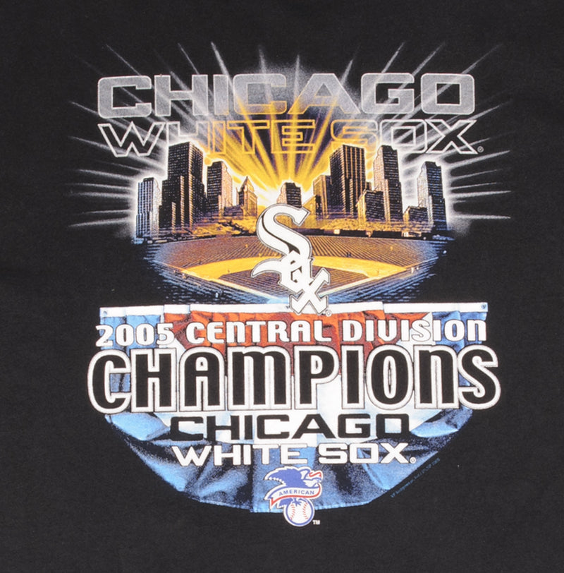 Vintage Mlb Chicago White Sox Central Division Champions 2005 Tee Shirt Size Large