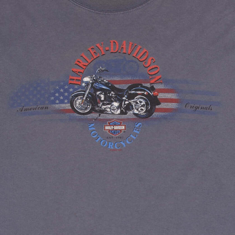 Vintage Harley Davidson Amsterdam 2003 Tank Top Tee Shirt Size Large Made In USA