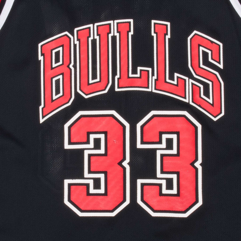 Vintage Champion Nba Chicago Bulls #33 Pippen 1990S Black Jersey Size XL