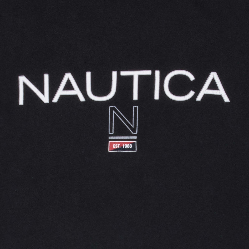 Vintage Nautica Blue Long Sleeve Tee Shirt 2000S Size Medium