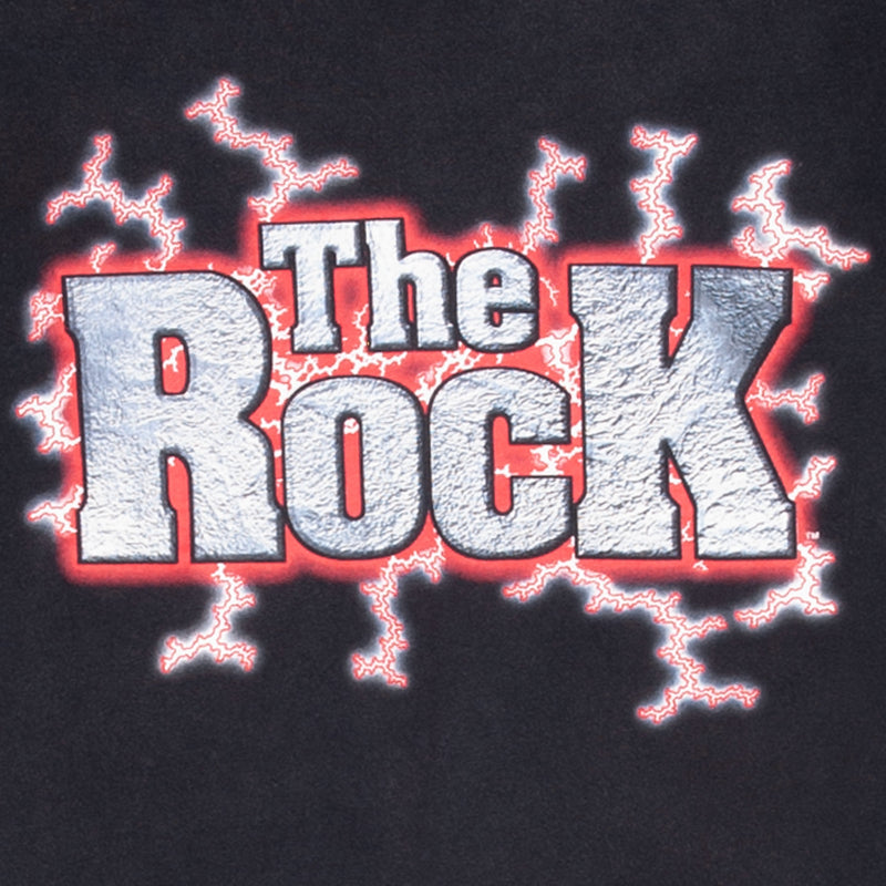 Vintage Wwe Wwf The Rock Tee Shirt 1996 Size Small Made In USA With Single Stitch Sleeves