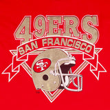 Vintage Nfl San Francisco 49Ers Early 1990S Tee Shirt Size Large Made In USA With Single Stitch Sleeves