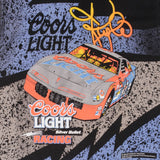 Vintage Nascar Kyle Petty Coors Light The Silver Bullet All Over Print 1995 Tee Shirt Large Made In Usa