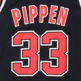 Vintage Champion Nba Chicago Bulls #33 Pippen 1990S Black Jersey Size XL